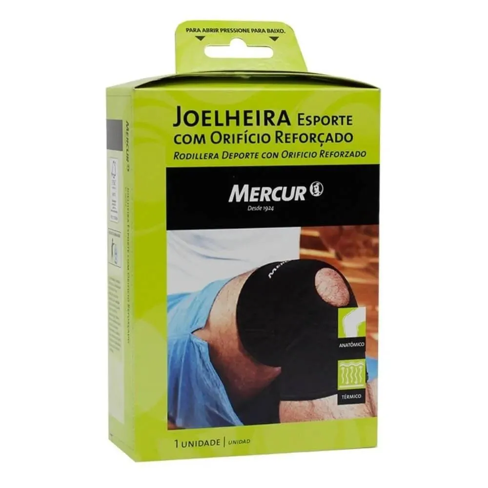 Joelheira Esportiva Mercur Neoprene G 1 Unidade