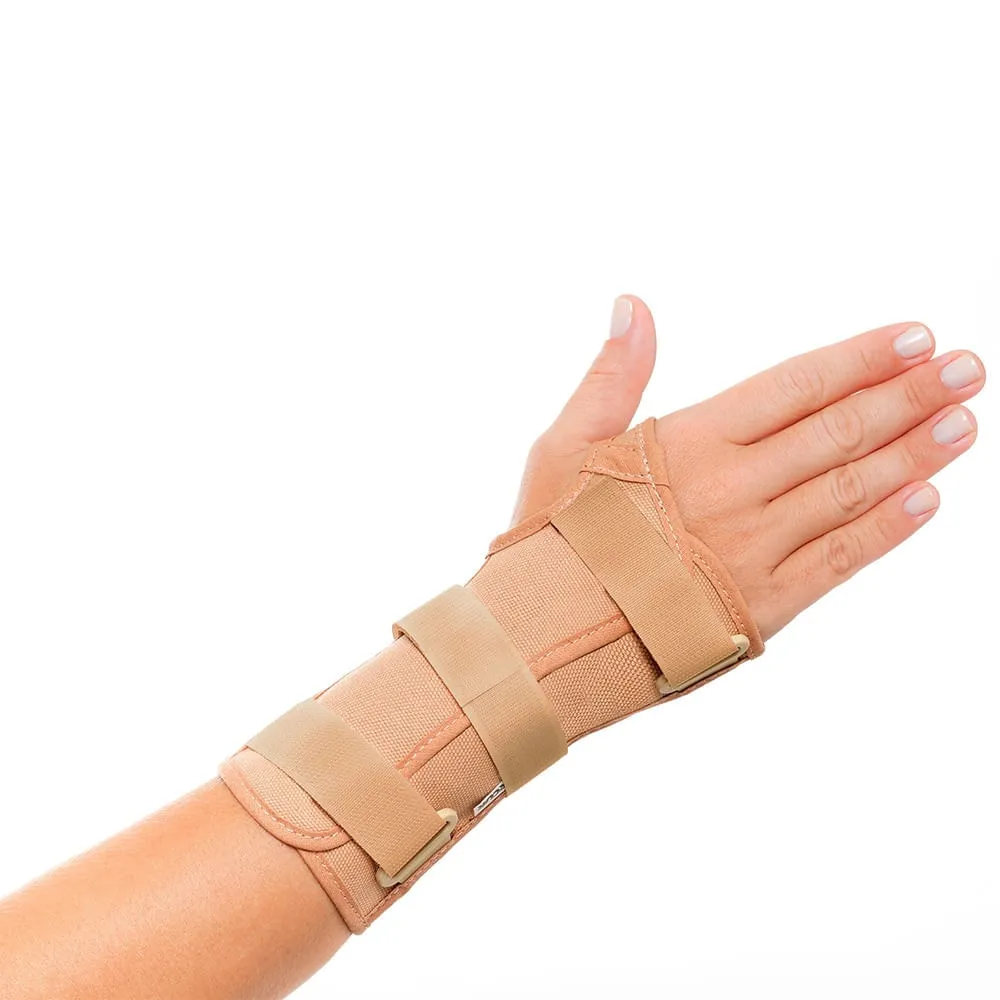 Órtese Curta para Punho com Tala Mercur Mão Direita Tamanho P Cor Bege com 1 unidade