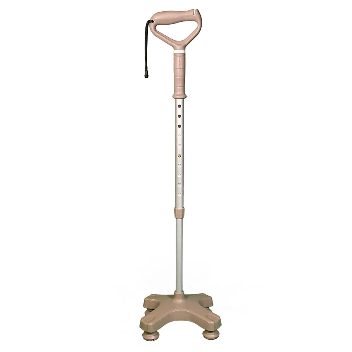 Bengala 4 Pontas Mercur com Apoio de Mão Marrom