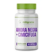 Amora Negra 500mg + Cimicifuga 80mg 60 Cápsulas