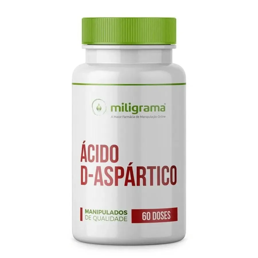 Ácido D-aspártico 500mg 60 Cápsulas