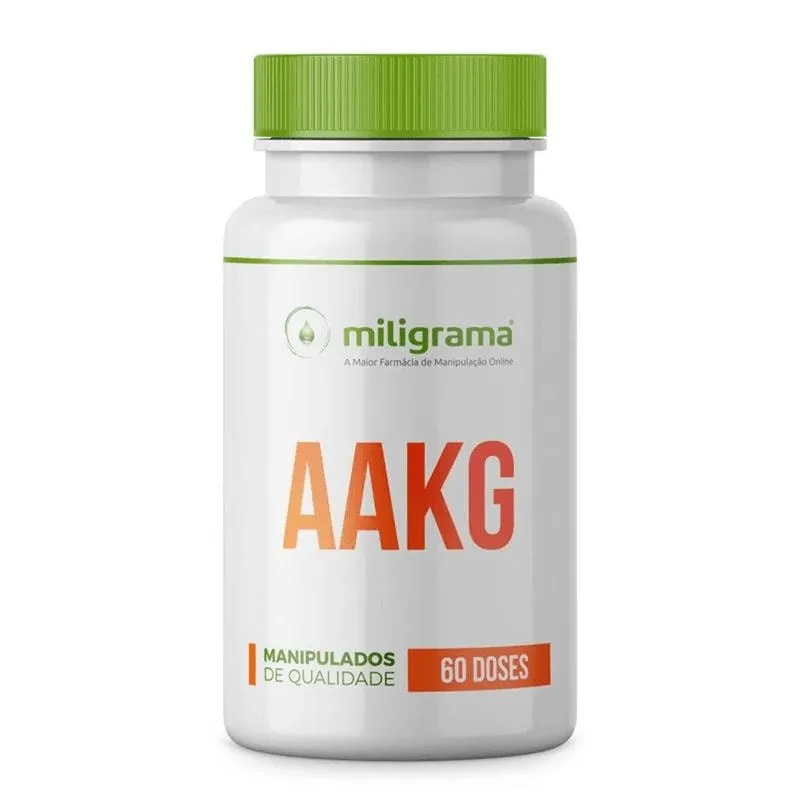 AAKG Arginina Alfa Cetoglutarato 1500mg 60 doses - Musculação Total