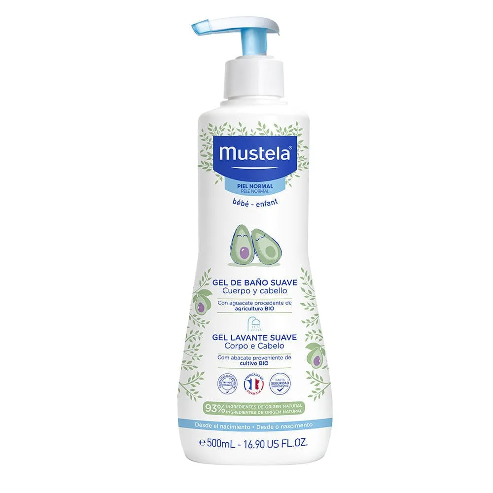 Mustela Bebê Gel Lavante Suave Corpo e Cabelo 500mL