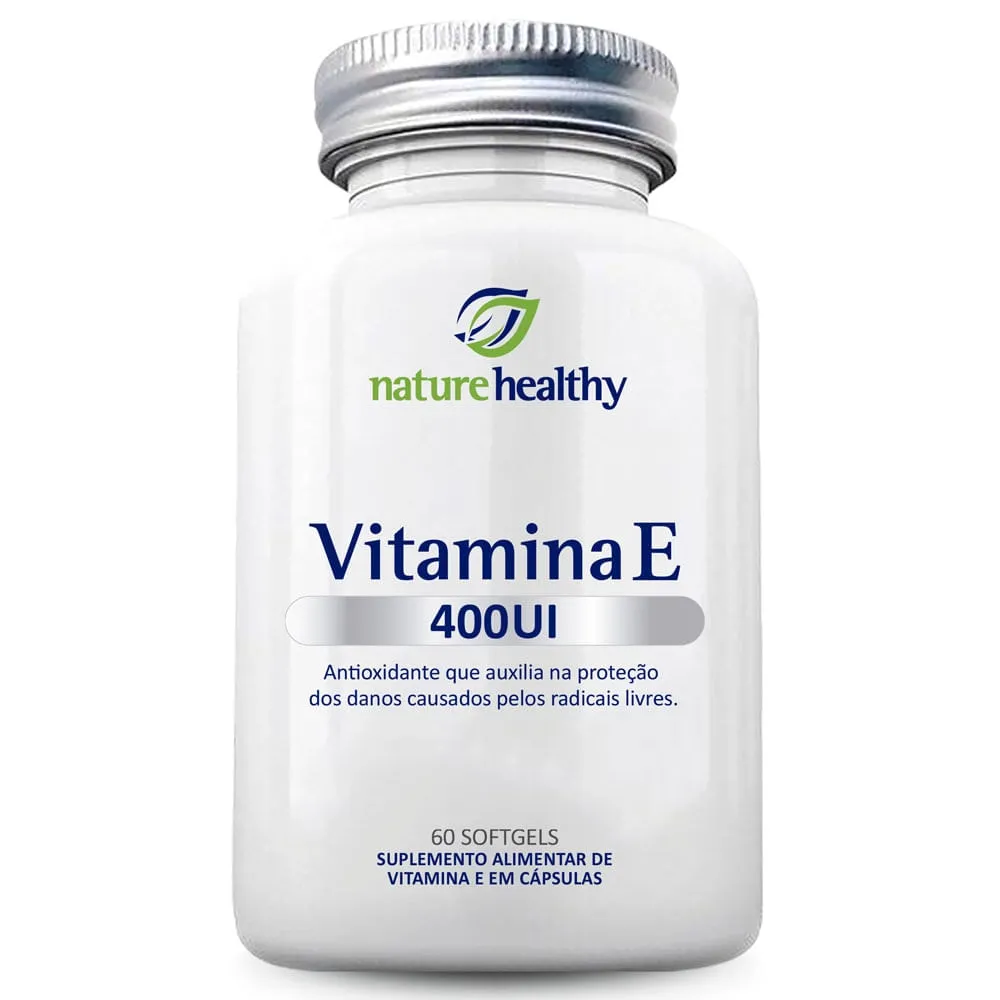 Vitamina E Nature Healthy 400UI 60 Cápsulas