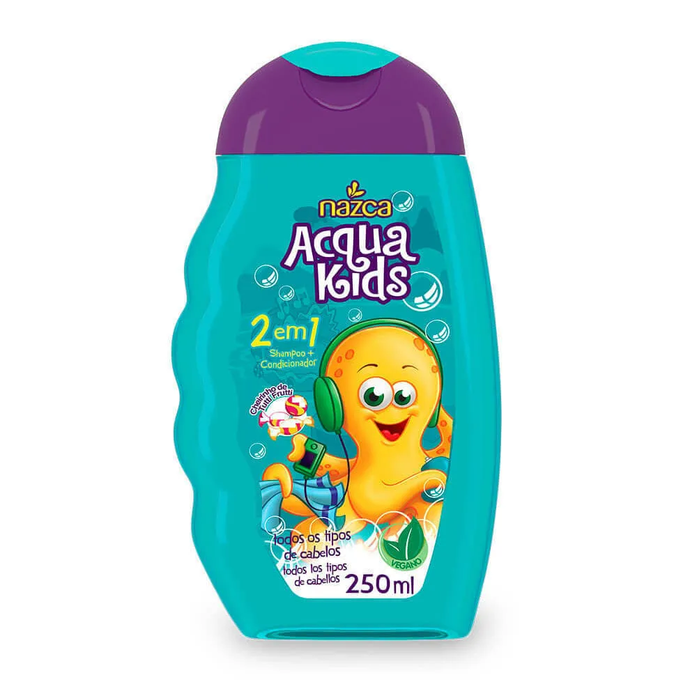 Nazca Acqua Kids Tutti Frutti Shampoo 2 em 1 250mL