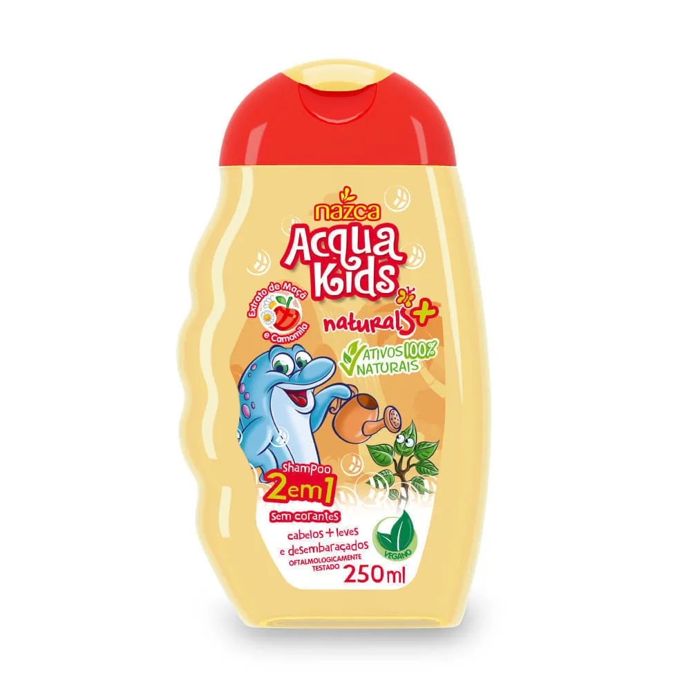 Nazca Acqua Kids Maçã e Camomila Shampoo 2 em 1 250mL