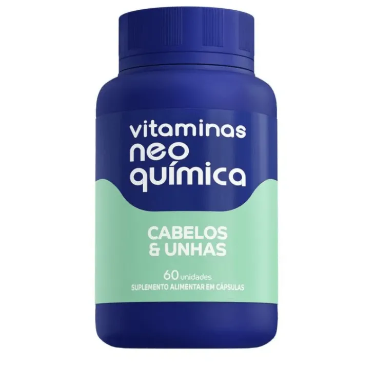 Vitaminas Neo Química Beauty Cabelos e Unhas com 60 Cápsulas