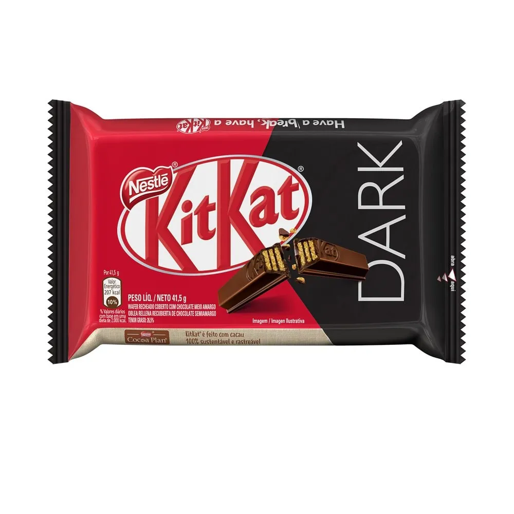 KitKat Chocolate Meio Amargo Nestlé 41,5g