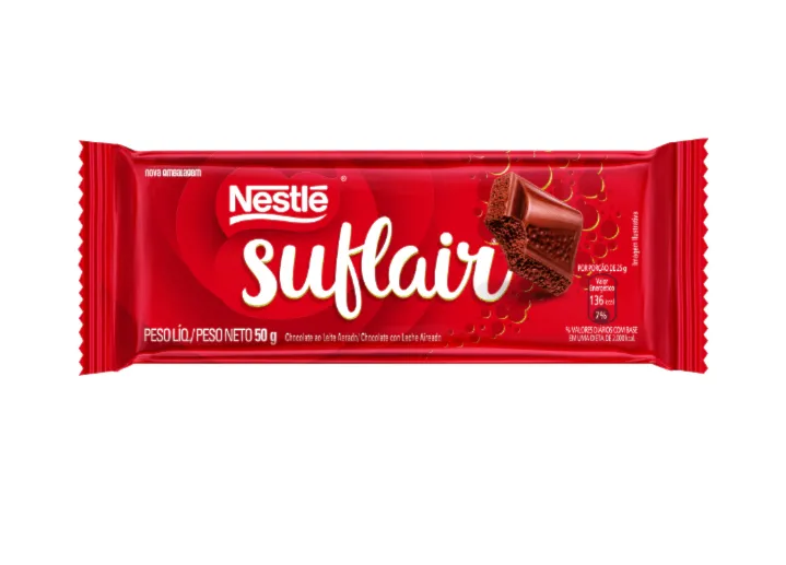 Chocolate Suflair Ao Leite 50G