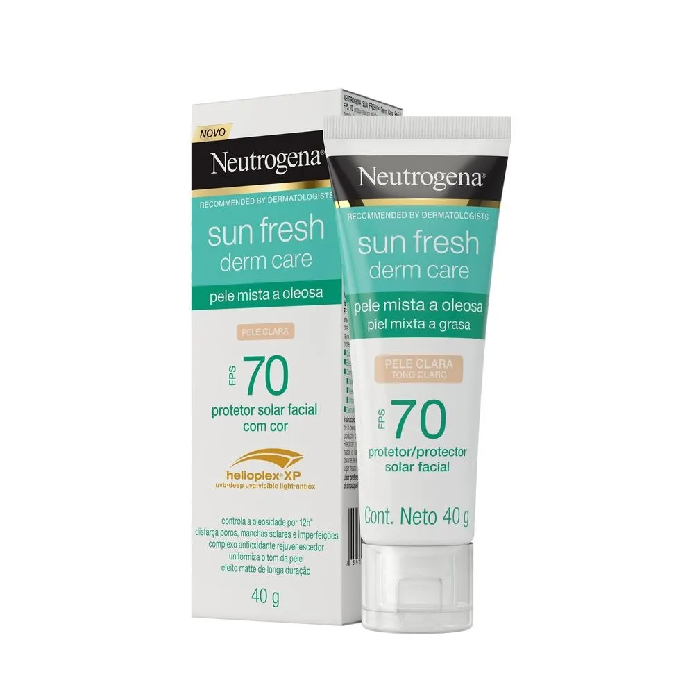 Protetor Solar Neutrogena Sun Fresh Oily Skin Clara FPS70