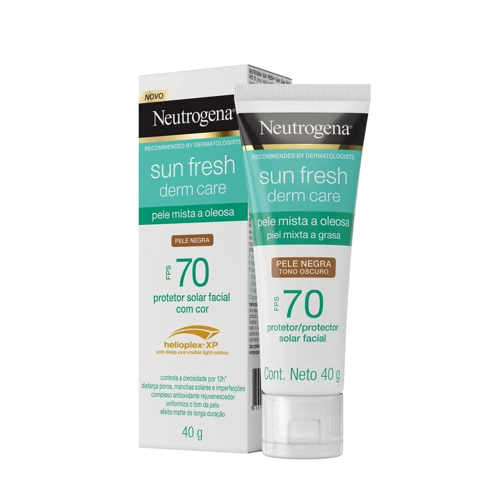 Protetor Solar Neutrogena Sun Fresh Oily Skin Negra FPS70