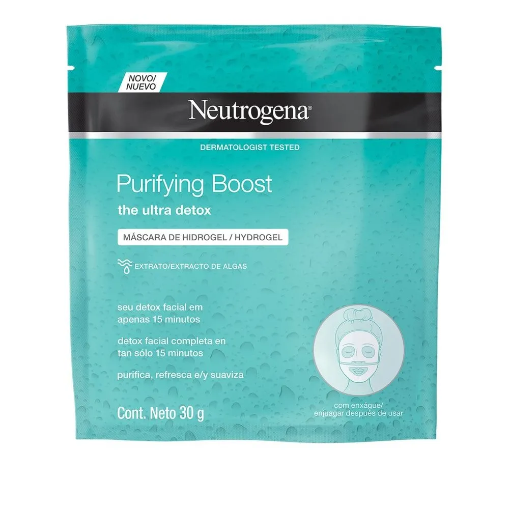 Neutrogena Purifying Boost Máscara Facial de Hidrogel 30g