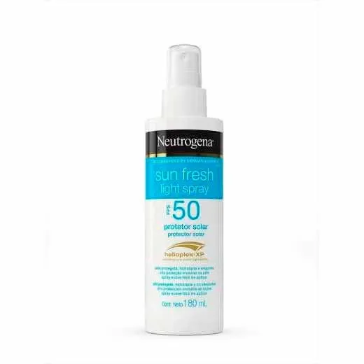 Protetor Solar Facial Neutrogena Sun Fresh Fps50 Spray 180ml