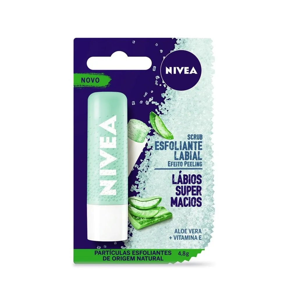Esfoliante Labial Nivea Scrub Aloe Vera 4,8g