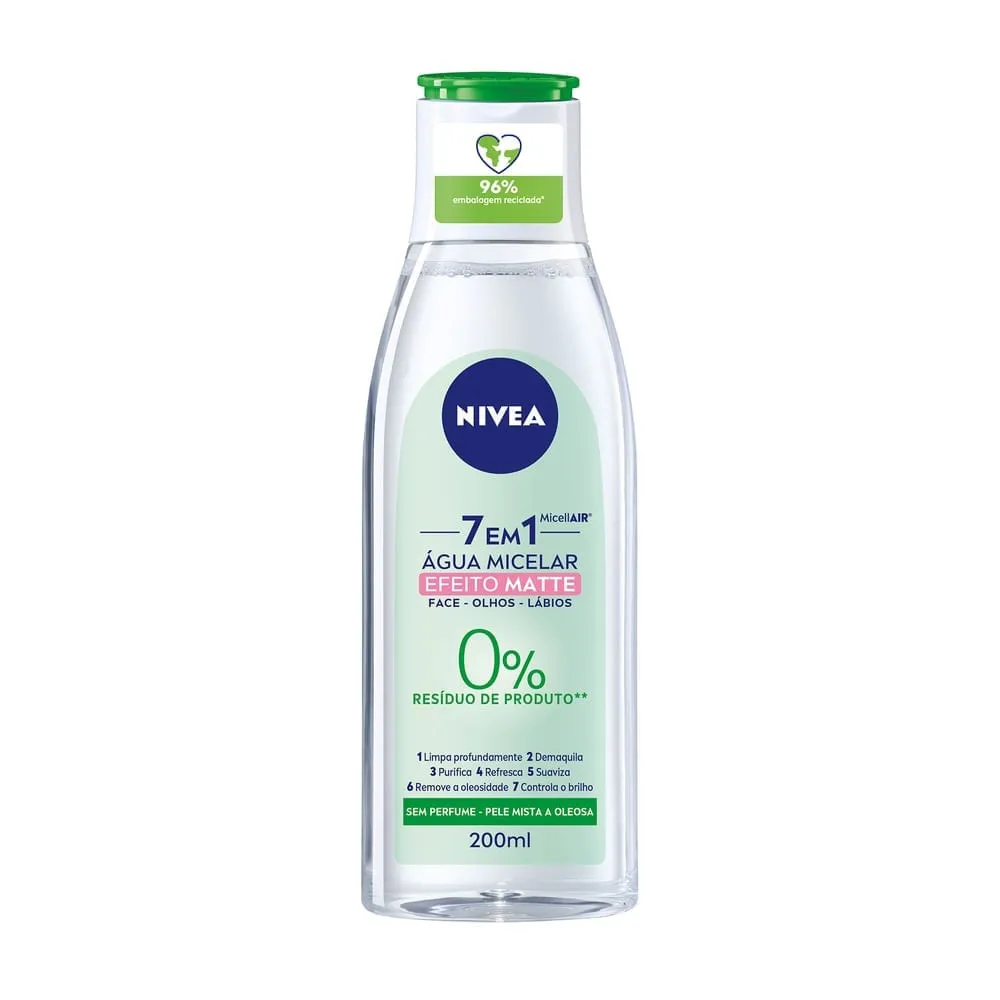 Água Micelar Demaq Nivea Solução Limpeza 7 em 1 Matte 200ml