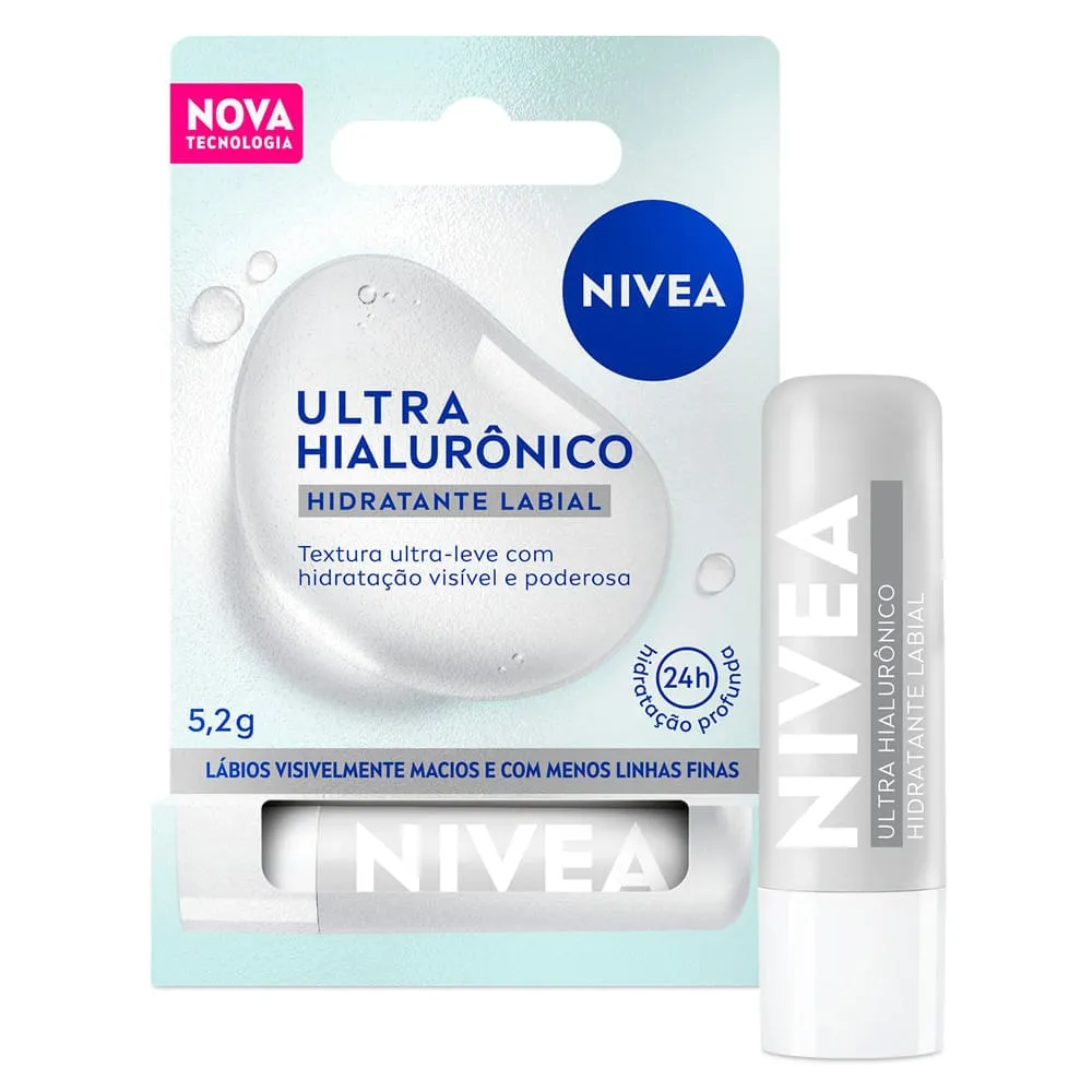 Hidratante Labial Nivea Ultra Hialurônico 5,2g