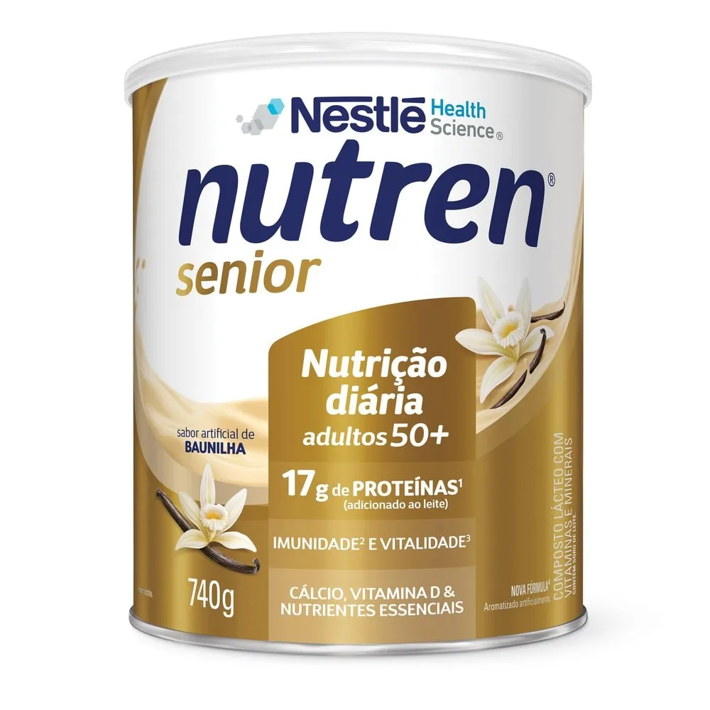 Nutren Senior Suplemento Alimentar Adulto Baunilha 740g