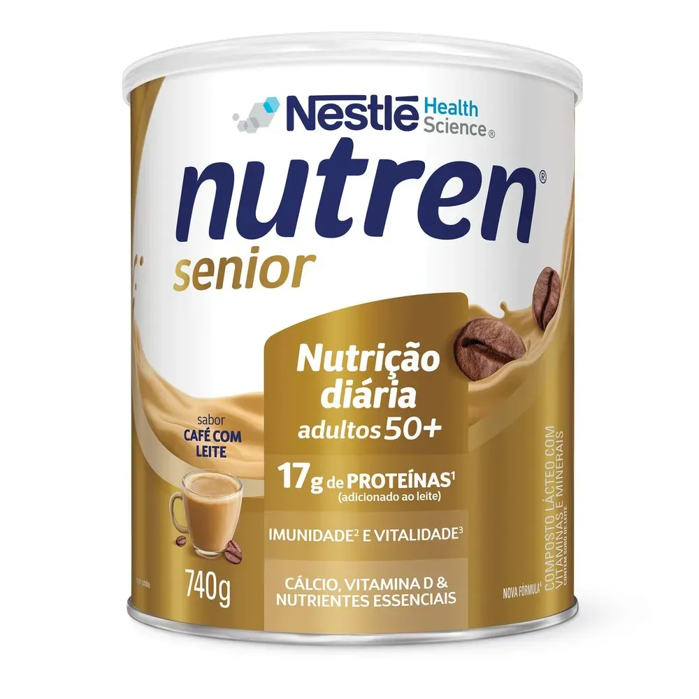 Nutren Senior Suplemento Alimentar Adulto Café Leite 740g