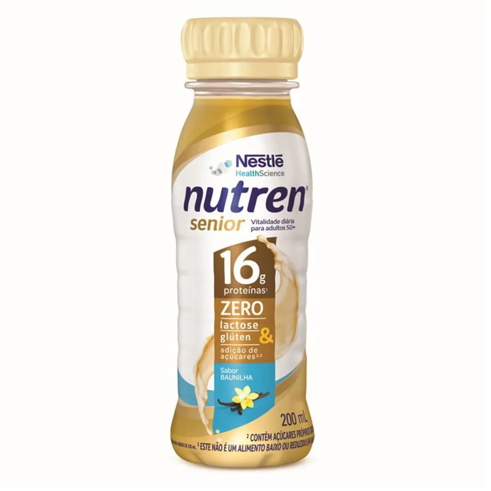 Nutren Senior Suplemento Alimentar Zero Adulto Baunilha 200ml
