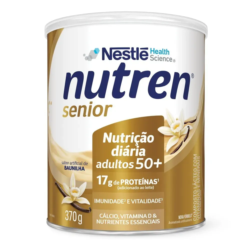 Nutren Senior Suplemento Alimentar Adulto Baunilha 370g