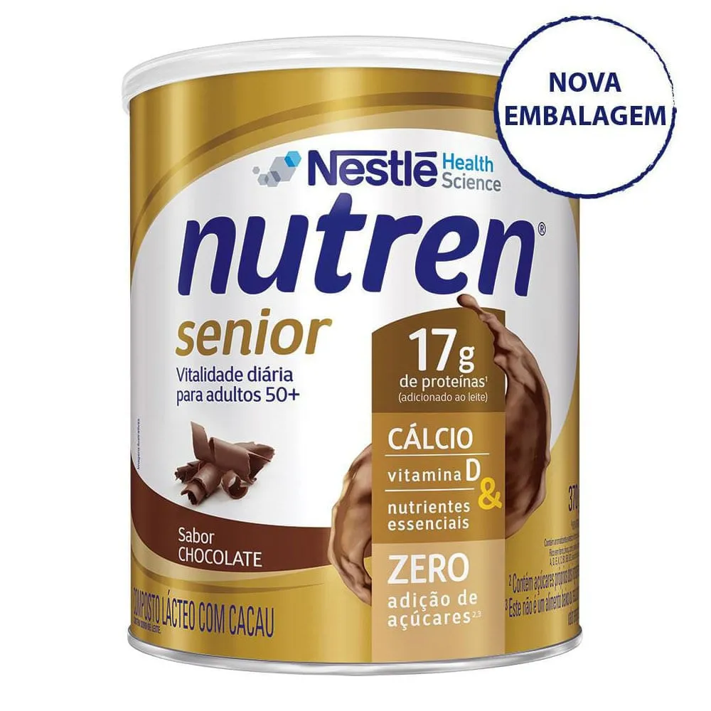 Nutren Senior Suplemento Alimentar Adulto Chocolate 370g