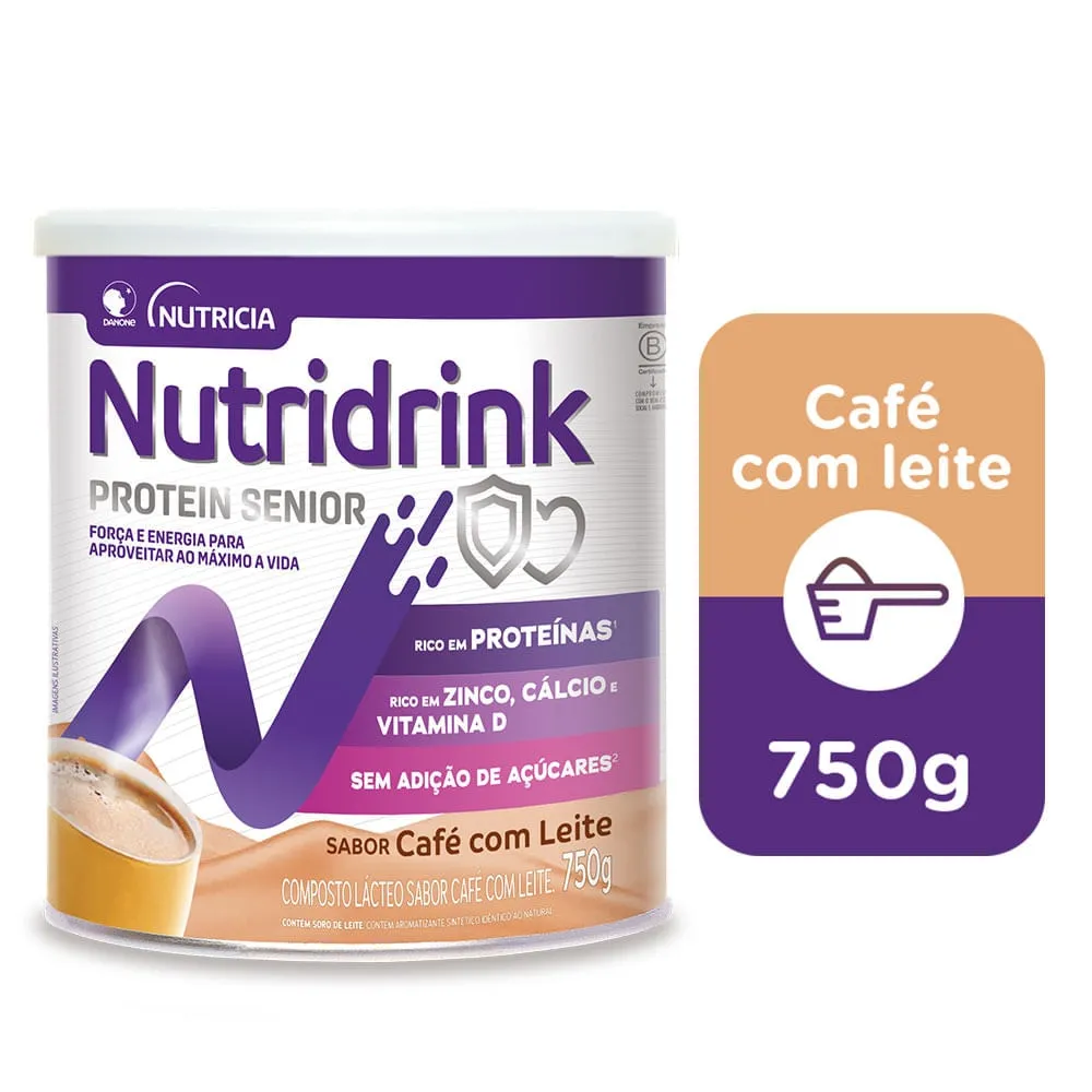 Composto Lácteo Nutridrink Protein Sênior Café com Leite 750g
