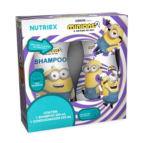 Kit Minions Shampoo 250ml + Condicionador 230ml
