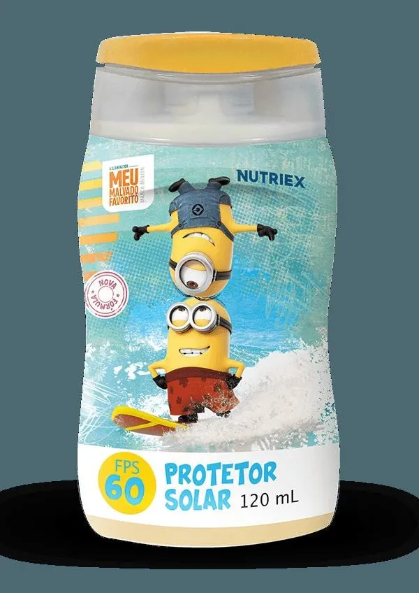 Protetor Solar FPS60 Minions Nutriex 120ml