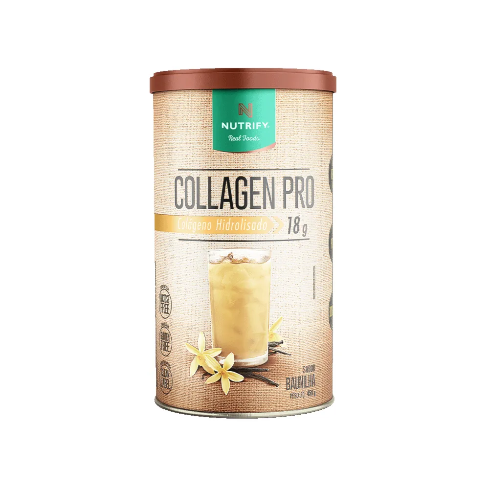 Collagen Pro Colágeno Hidrolisado Baunilha Nutrify 450g