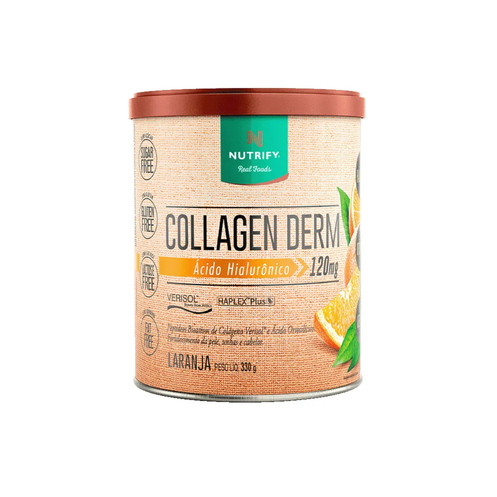 Collagen Derm Ácido Hialurônico Verisol Laranja Nutrify 330g
