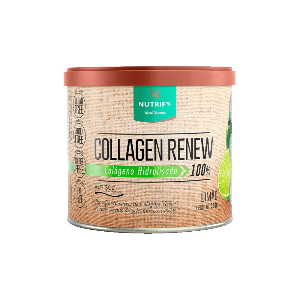 Collagen Renew Colágeno Hidrolisado Verisol Limão Nutrify 300g