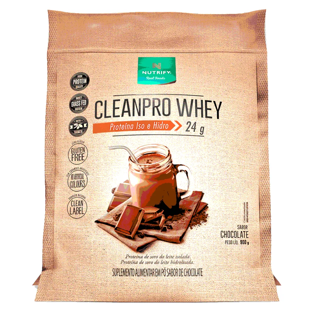 CleanPro Whey Chocolate Nutrify Pouch 900g