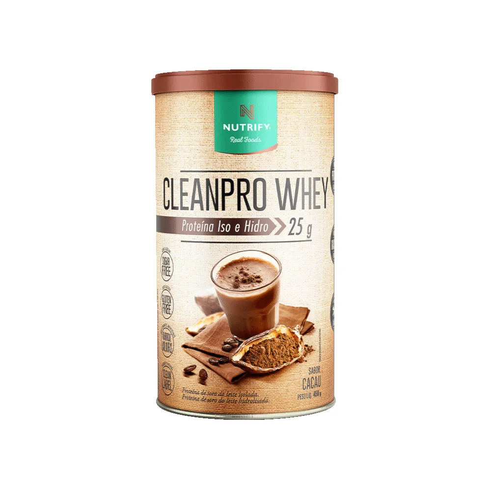 CleanPro Whey Cacau Nutrify 450g