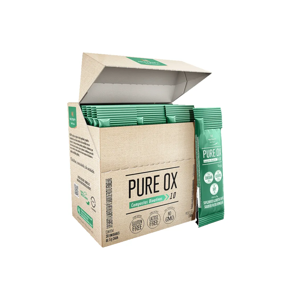 Pure Ox Sabor Frutas Vermelhas Nutrify 30 Sticks de 5g