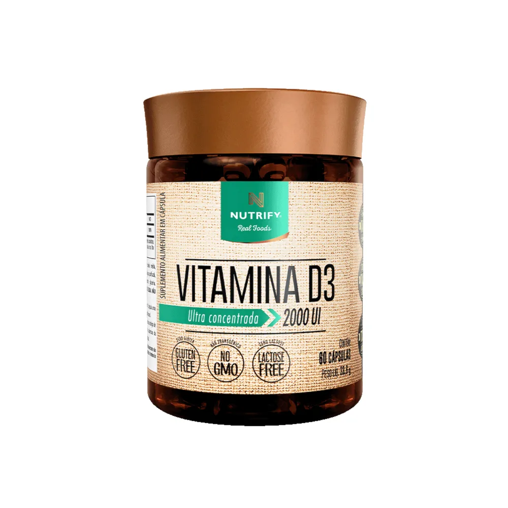 Vitamina D3 2000UI Nutrify 60 Cápsulas