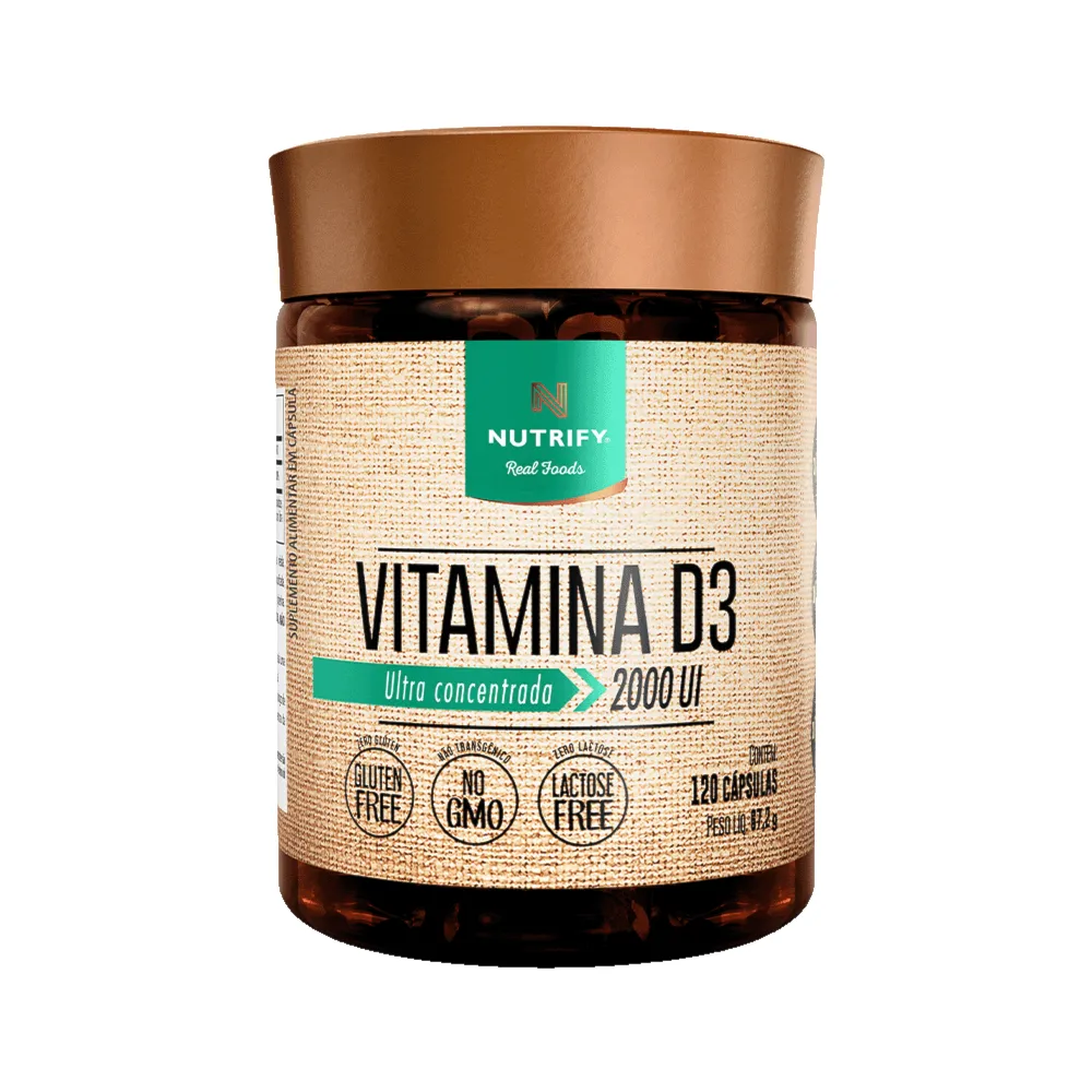 Vitamina D3 2000UI Nutrify 120 Cápsulas