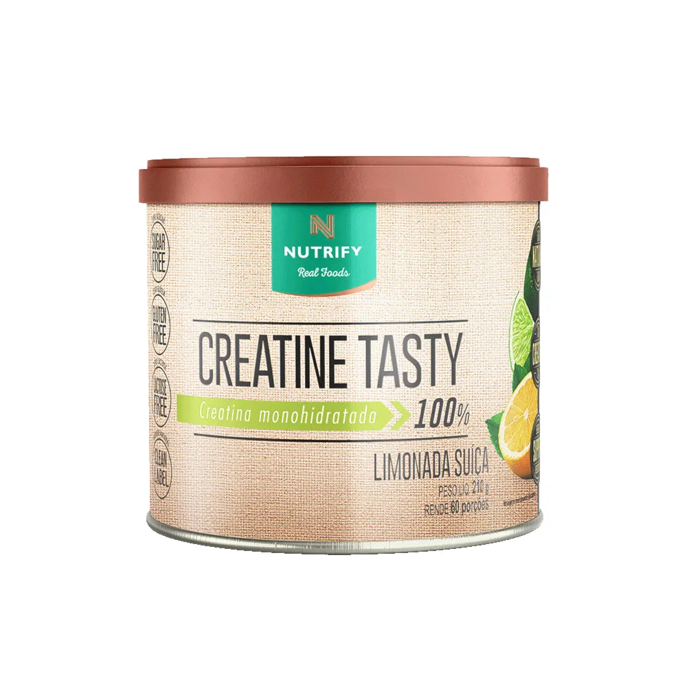 Creatina Tasty Monohidratada Limonada Suiça Nutrify 210g