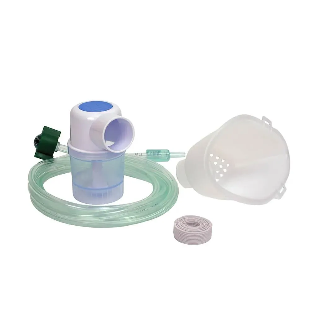 Máscara Infantil Para Nebulizador Omron NS Inalar C/1 Traqueia + 1 Copo Kit