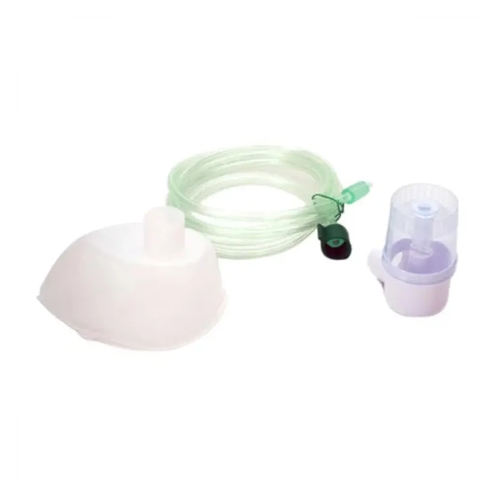 Mascara Adulto Para Nebulizador Omron NS Inalar C/1 Traqueia + 1 Copo Kit