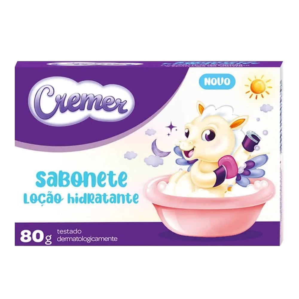 Sabonete Barra Cremer Loção Hidratante 80g