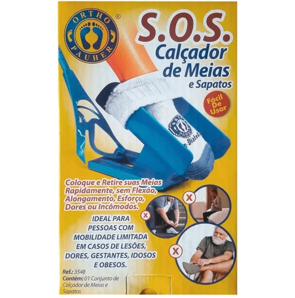 Calçador de meias e sapatos S.O.S Ortho Pauher 1 unidade