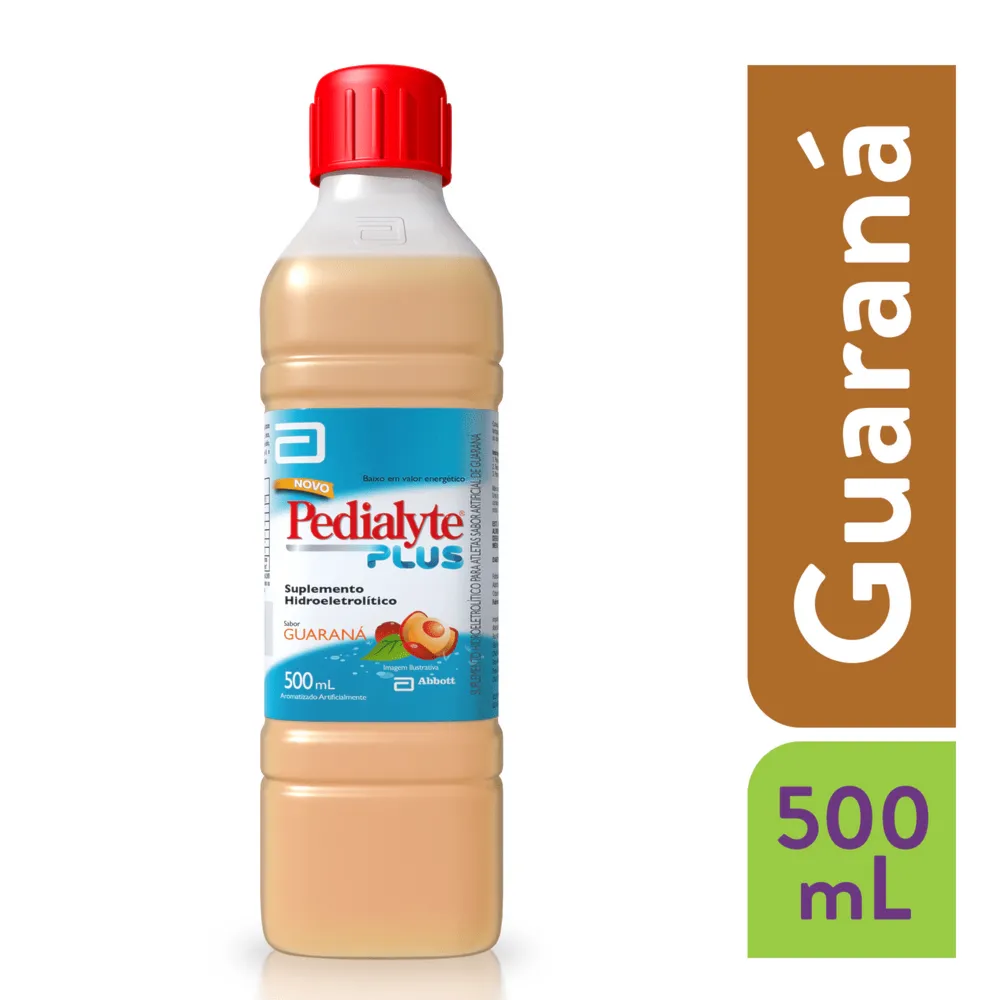 Pedialyte PLUS Suplemento Hidroeletrolítico Guaraná 500ml