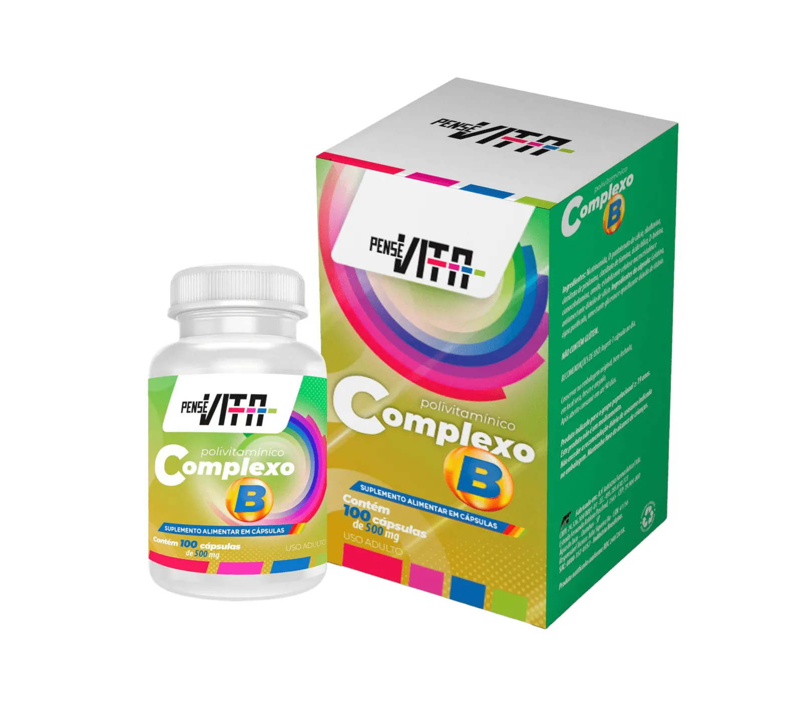 PenseVita Complexo B com 100 Cápsulas