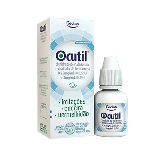 Ocutil 0,25+3mg/ml Solução Oftálmica