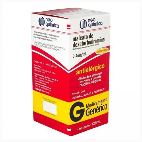 Mal Dexclorfeniramina+Betametasona 0,4+0,05mg Xarope