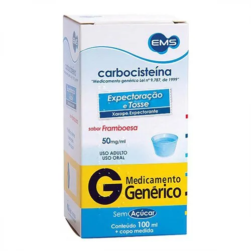 Carbocisteína 50mg/ml Xarope Frasco 100ml + Copo Medidor Prati Donaduzzi Genérico
