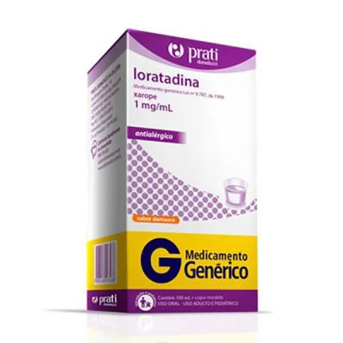Loratadina 1mg/mL Xarope 100mL - Prati Donaduzzi