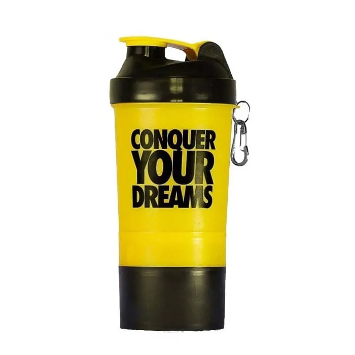 Coqueteleira Iridium Labs Conquer Your Dreams Amarela 500ml