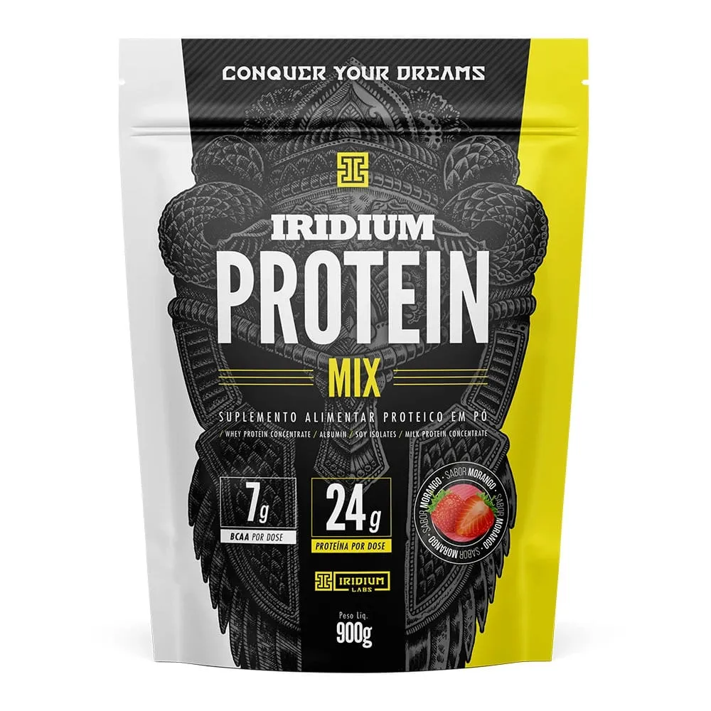 Iridium Protein Mix Sabor Morango 900g