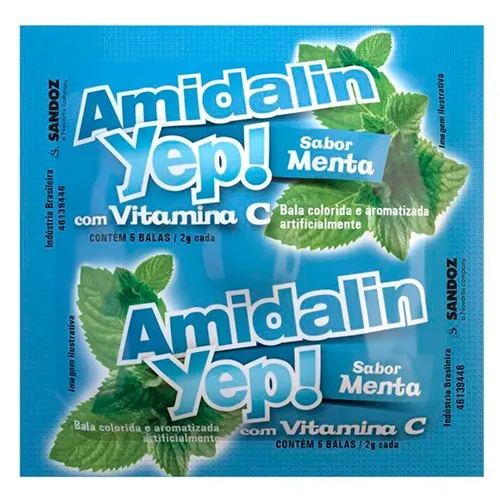 Amidalin Yep Pastilhas Sabor Menta